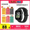Honor Versione globale HONOR Watch 5 Smartwatch Tracciamento GPS preciso Scansione rapida della salute Display grande da 1,85 pollici Fino a 15 giorni di lunga durata della batteria GPS supportato IP68 - Oro