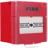 DOITOOL Pulsante di allarme antincendio Interruttore allarme manuale Pulsante riutilizzabile pulsante di emergenza per anziani tasto del punto di chiamata incendio plastica rosso