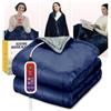 Qfun Mefine Coperta Riscaldante Elettrica 180x100cm, Coperta Termica Singola con 6 Livelli di Temperatura e 4 Timer, Plaid Riscaldabile per Divano, Lavabile Coperta Elettrica, Bifacciale Termocoperta