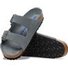 Birkenstock Ciabatta Arizona Suede Basalt Grey Narrow Fit