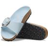 Birkenstock Ciabatta Madrid Big Buckle Baby Blue High Shine Narrow Fit