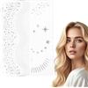 AOOWU 20PCS Lentiggini Glitter Tatuaggio Facciale, Tatuaggi Temporanei Lentiggini, Impermeabili Adesivi Glitterati Impermeabili Dorati, Lunga Durata Per Halloween Carnevale Feste, Facile Da Rimuovere