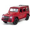 MODVKVK G63 AGM 1:32 Modellino Macchinina con Luce e Musica, Funzione Pull-Back, Pressofuso in Lega, Ideale per Bambini dai 3 anni e Collezionisti (Rosso)