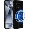 PanXCase Cover per Xiaomi Redmi Note 13 Pro 5G / Poco X6 5G - Custodia Magnetica in Silicone Sottile Morbida Antiurto con Fodera in Microfibra (Nero)