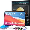 LHM Schermo di ricambio A2337 per MacBook Air 13.3 M1 2020 (EMC 3598 MGN63 MGN93 MGND3 MGN73 MGNA3 MGNE3) 2560x1600 Display LCD completo Assembly con kit di fissaggio (grigio spaziale)