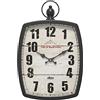 Menterry Rectangle Retro Wall Clock, Old-Fashioned Antique Design, Rustic Vintage Style, Battery Operated Silent Decor Wall Clocks for Farmhouse, Kitchen, Office (Black Rectangle)