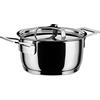 Alessi AJM101/16 Pots&Pans Casseruola a Due Manici, in Acciaio Inossidabile 18/10 Lucido, 160 cl