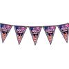 FIESTAS GUIRCA | Gagliardetto Disco Fever (3m/20x30 cm) - Decorazione in Carta per Feste di Laurea - Ideale per Celebrazioni e Feste a Tema Disco - Multicolore
