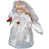 Bambola di porcellana da matrimonio, 15,75 pollici, scultura, bellissimo