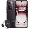 OPPO Reno12 5G AI Smartphone, Tripla fotocamera 50+8+2MP, Selfie 32MP, Display 6.7" 120HZ AMOLED FHD+, 5000mAh, RAM 24GB (12+12) +ROM 256GB, Supporto Auto [Versione Italia], Black Brown