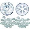 HERKINDNESS 100 Pezzi Riparazione Scudo Termico Kit, 30 mm Fissaggio Scudo Termico Scarico, Acciaio Inox Clip per Scudo Termico, 2 Esecuzioni per Il Fissaggio Dello Scudo Termico Sotto Il Cofano