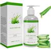 Zynxel Gel Aloe Vera 100% puro - 280 ml Aloe Vera Gel Bio per viso, naturale, lenitivo e nutriente After Sun, per viso, capelli e corpo