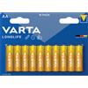 Varta batteria longlife stilo aa alcalina blister 10 pezzi