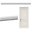 HFDONGL Paraspifferi Porta Blindata Paraspifferi Sottoporta 100 cm Guarnizione Porta Blindata Adesivo Paraspifferi Porta Ingresso per Porte Interne e Anteriori (Bianco)