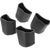 Homoyoyo Piedini di ricambio per scale domestiche - Piedini in gomma 43 x 25 mm - Piedini in gomma antiscivolo per scale e scalette - Piedini durevoli per piedi e protezione del pavimento