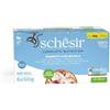 SCHESIR Tonno con branzino in gelatina per gatti 6x50g