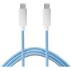 Cavo intrecciato (USB-C a USB-C) - 1m | bianco/blu