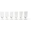 BITOSSI DISEGUALE CLEAR SET 6 BICCHIERI BIRRA ASSORTITI MCV00064