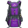 BOZEVON Escursionismo Viaggio Zaino 40L / 50L / 60L - Daypack Outdoor Campeggio Viaggi Trekking Arrampicata Zaino Uomini Donne, Viola, 50L