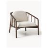 Westwing Collection Poltrona lounge in legno di frassino con rivestimento in teddy Balin