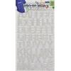 Dritz Iron-on Ricamato Lettere, Blocco - Bianco