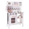 Woet New Classic Toys Classic Rosso Giocattolo in Legno accessoriata per Bambini Educazione Tavola Divertimento Accessori da Cucina, Colore Bianca, 11068