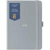BusyB Busy B 2026 Diary A6 Weekly Planner with To-Do Lists & Notes Pages - Compact Grey Journal - Week-to-View Layout, 3 Pockets & Year Planner