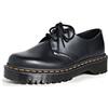 Dr. Martens 1461, Scarpe stringate Donna, Nero(Black Virginia), 37 EU