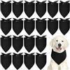 Abbylike 20 bandane vuote per cani a sublimazione in tinta unita per cani, bavaglini triangolari per il fai da te per cuccioli, gatti, animali domestici, accessori per costumi di compleanno
