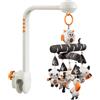 TUMAMA Giostrina Culla Neonato, 3 in 1 carillon giocattolo con Rimovibile Pendente, Proiezione Luce Notturna, Musica e Rumore Bianco, Baby Mobile Giocattoli per Neonati 0 2 3 6 Mesi Regalo di Natale