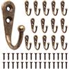 ZYDYRX 15 pcs Ganci Appendi Gancio Rustico Gancio Asciugamano Gancio Retrò Appendiabiti a Parete Gancio Bronzo