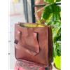 Fatto a mano Borsa da donna 14" in vera pelle di capra affidabile shopping fatta a mano