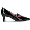 DU SIMON Mary Jane Con Tacco In Ecopelle Nero Vernice - Donna - Nero Vernice