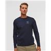 Aeronautica Militare Maglietta A Maniche Lunghe Blu Scuro Da Uomo Aeronautica Militare