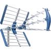EDISION TALOS 13db Antenna TV tripla Digitale Terrestre UHF 21-48 esterno, con filtro 5G LTE, per Ricezione il segnale Digitale Terrestre DVB-T/T2, Frequenze 470-694Mhz, Lunghezza 78cm, LTE700, Blu