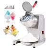 VEVOR Macchina Tritaghiaccio Elettrico Commerciale 300W per Granite Bevande Alimenti Cocktail Produttività 100kg/h, Tritaghiaccio per Granite a Neve Elettrico 4 Lame in Acciaio Inox 390 x 260 x 310mm