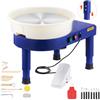 VEVOR Tornio per Ceramica da 35 cm Macchina per Formatura di Ceramiche, Velocità Regolabile da 60 a 300 giri/min Pedale, Gamba di Sollevamento Regolabile, Vasca Rimovibile, per Lavori Artistici, Blu