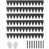 VEVOR Bordatura in Acciaio Metallo Antiruggine per Giardino, Bordatura Pieghevole per Prato Resistente, Facile da Installare, Divisorio Aiuole Vialetto, Nero 6 Pezzi 1016 x 152,4 x 1,5 mm