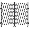 VEVOR Cancello di Sicurezza Pieghevole Doppio 3200 x 1605 mm Cancello a Forbice Bloccabile in Acciaio per Esterni, con Ruote Girevoli a 360° per Sicurezza di Ingressi, Garage, Magazzini e Piscine