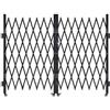 VEVOR Cancello di Sicurezza Pieghevole Doppio 3700 x 1605 mm Cancello a Forbice Bloccabile in Acciaio per Esterni, con Ruote Girevoli a 360° per Sicurezza di Ingressi, Garage, Magazzini e Piscine