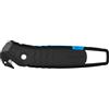 MARTOR SECUMAX 350 SE Cutter di Sicurezza, Lama Nascosta, 98% Riciclato | In plastica riciclata, graffiatore nastro, cutter professionale, leggero, destro & mancino. No. 350040.02