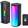 NEEWER Bacchetta Luminosa Magnetica Portatile con Controllo APP, Mini LED RGB a 360° con Batteria da 2600mAh, 2500K ~ 8500K, Dimmerabile CRI 97 con 17 Scene di Luce per Fotografia Vlog TikTok, TL97C