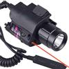MAYMOC Torcia Rossa combinata 200 Lumen Luce per Armi con Supporto per Guida Picatinny con 2 Set di batterie