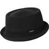 Kangol Cappello MowbrayPork Pie Uomo - Tendenza da Musicista Estate Primavera/Estate - L (58-59 cm) Nero