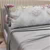 PETTI Artigiani Italiani - Lenzuola in Cotone con Federe in Stampa Digitale, Lenzuolo Una Piazza e Mezza, Completo Letto Fantasia 327 Grigio Chiaro, 100% Made in Italy