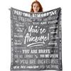 TenGlow Coperta da uomo Get Well - You are Awesome 101,6 x 127 cm morbida coperta - regalo ispiratore per lui che pensa a te amicizia sentirsi meglio dopo un intervento chirurgico