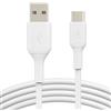 Belkin CAB001BT2MWH cavo USB 2 m USB A USB C Bianco