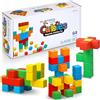 Playmags Blocchi Magnetici Giocattolo Da Costruzione, 64 Pezzi Di Cubi Magnetici STEM Giocattoli Per Bambini Piccoli E Ragazzi, Prescolare, Giocattolo Educativo Sensoriale Di Costruzione