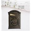 BSTGIFTS Cassetta delle lettere decorativa per esterni, in metallo, da parete, stile vintage, in ghisa