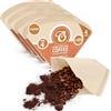 EDESIA ESPRESS - 400 filtri caffè americano in carta non sbiancata - forma a cono - misura 4
